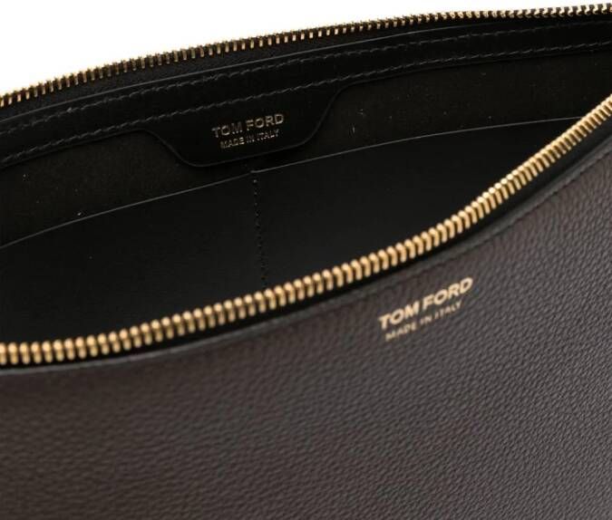 TOM FORD Clutch met logo Bruin