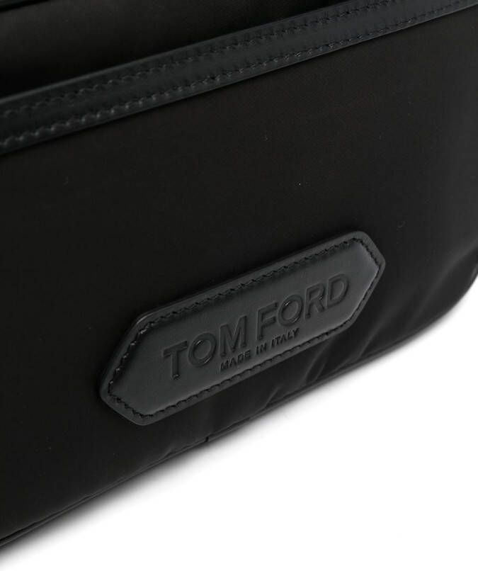 TOM FORD Clutch met logoprint Zwart