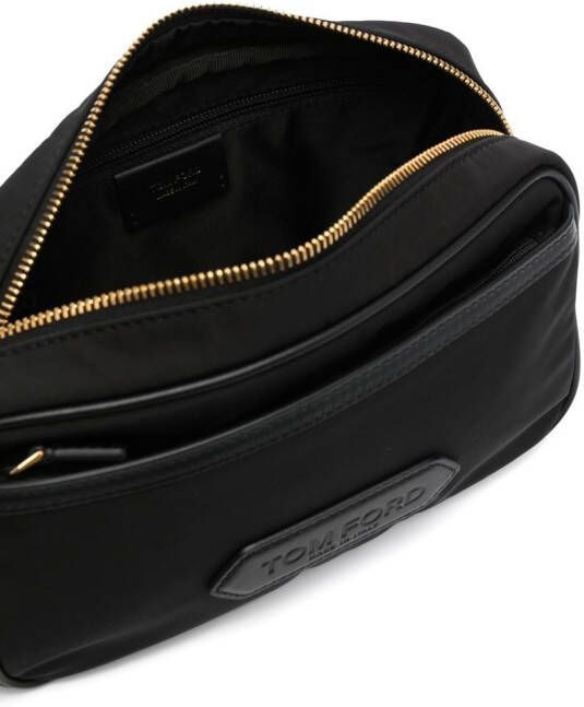 TOM FORD Clutch met logoprint Zwart