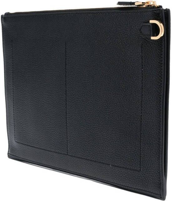 TOM FORD Clutch met logo Zwart