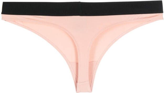TOM FORD String met logo tailleband Beige