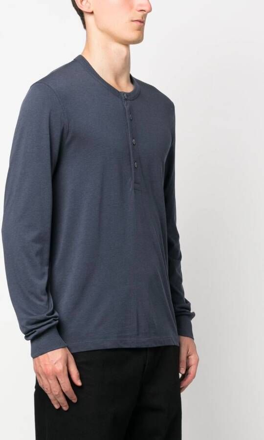 TOM FORD Overhemd met lange mouwen Blauw