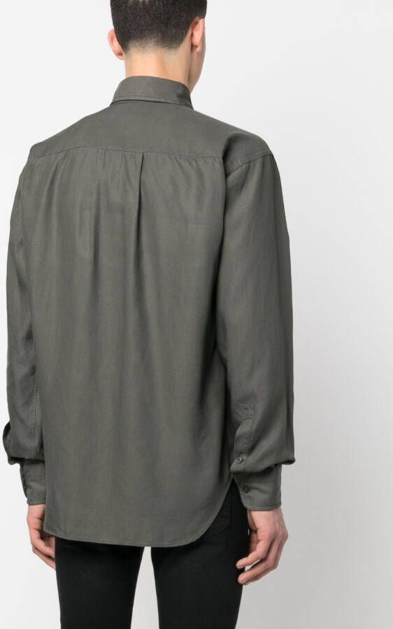 TOM FORD Lyocell overhemd Groen