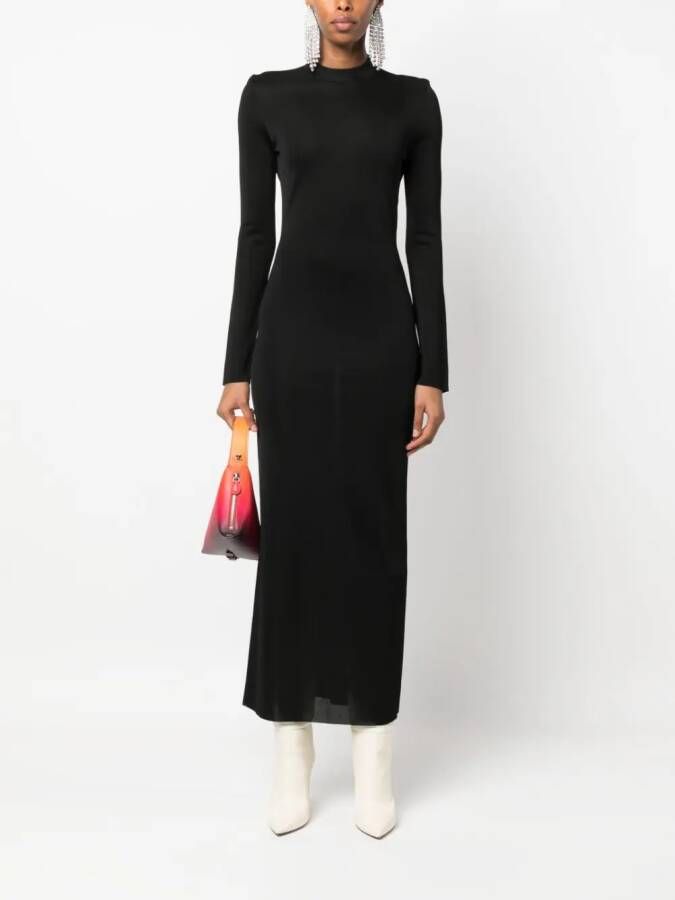 TOM FORD Maxi-jurk met col Zwart