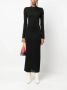 TOM FORD Maxi-jurk met col Zwart - Thumbnail 2