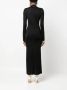 TOM FORD Maxi-jurk met col Zwart - Thumbnail 4