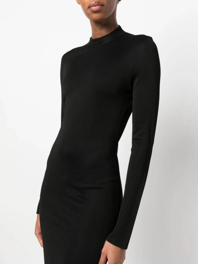 TOM FORD Maxi-jurk met col Zwart