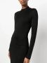 TOM FORD Maxi-jurk met col Zwart - Thumbnail 5