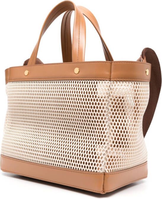 TOM FORD Shopper met mesh vlak Beige