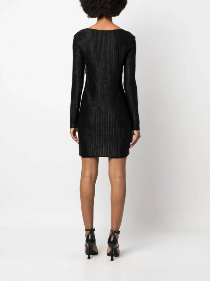 TOM FORD Metallic mini-jurk Zwart