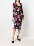 TOM FORD Midi-jurk met bloemenprint Zwart - Thumbnail 2