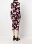 TOM FORD Midi-jurk met bloemenprint Zwart - Thumbnail 4