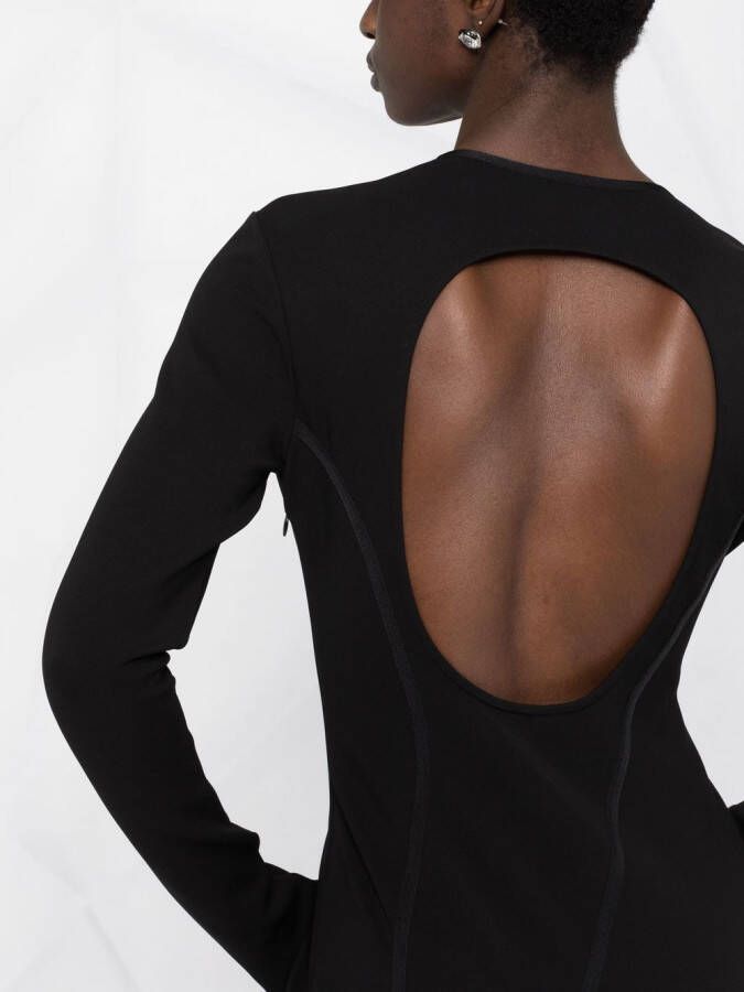 TOM FORD Midi-jurk met keyhole Zwart