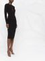 TOM FORD Midi-jurk met keyhole Zwart - Thumbnail 4