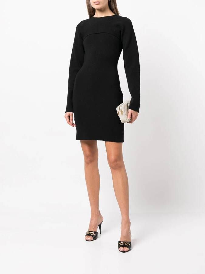 TOM FORD Mini-jurk met lange mouwen Zwart
