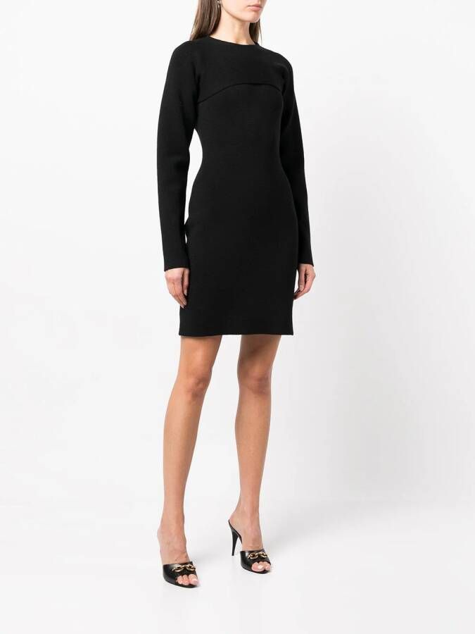 TOM FORD Mini-jurk met lange mouwen Zwart