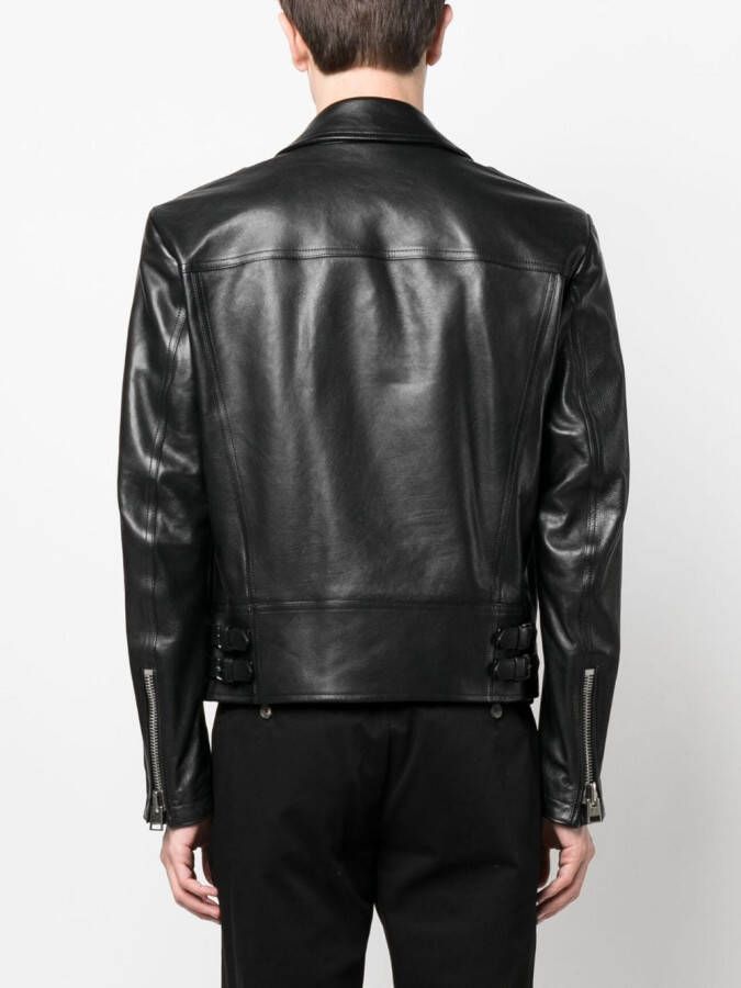 TOM FORD Leren jack Zwart