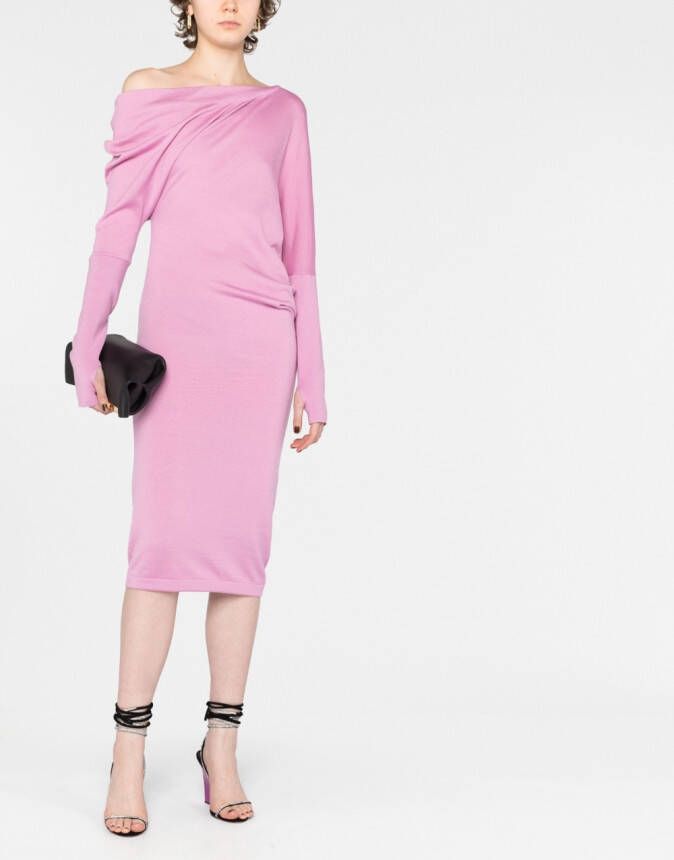 TOM FORD Off-shoulder jurk Roze