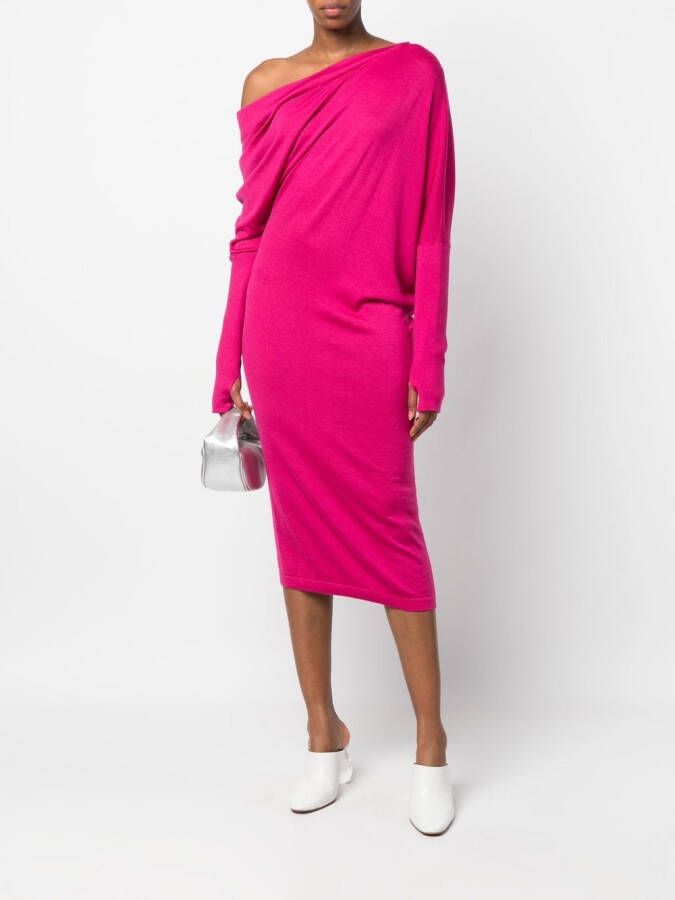 TOM FORD Off-shoulder jurk Roze