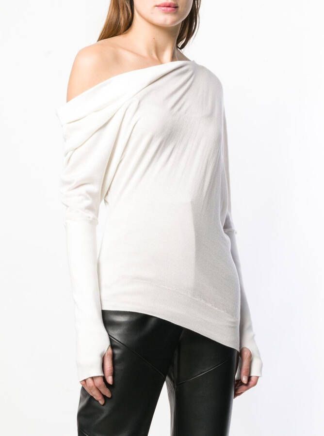 TOM FORD off-the-shoulder sweater Wit