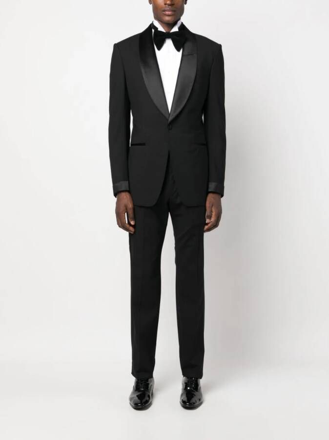 TOM FORD Overhemd met geplooide bies Wit