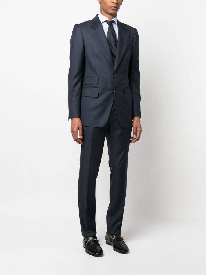 TOM FORD Pak met enkele rij knopen Blauw