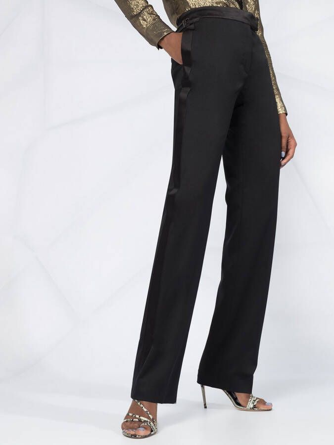 TOM FORD Pantalon met zijstreep Zwart