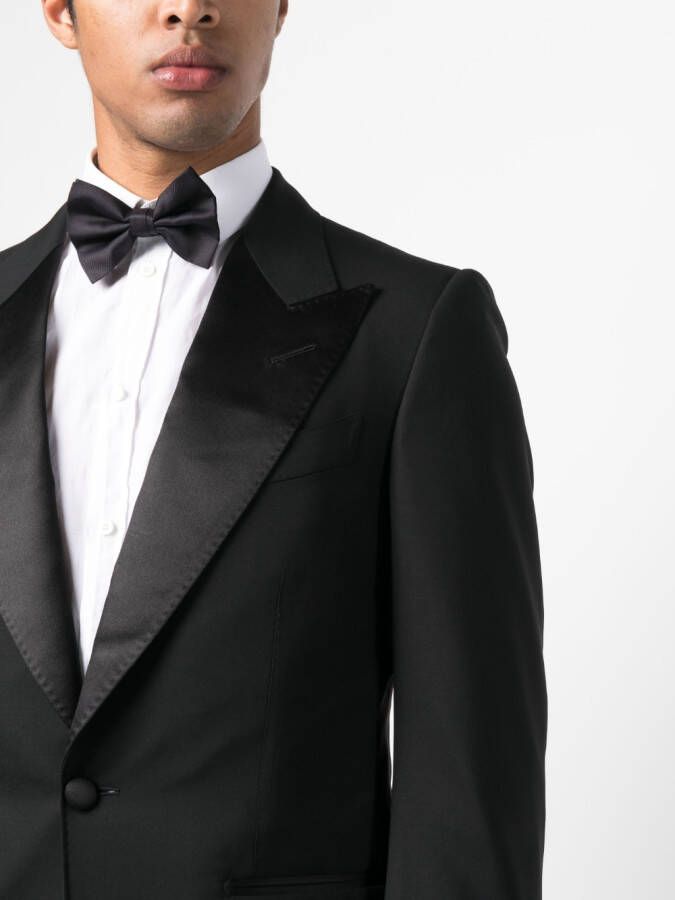 TOM FORD Pak met enkele rij knopen Zwart