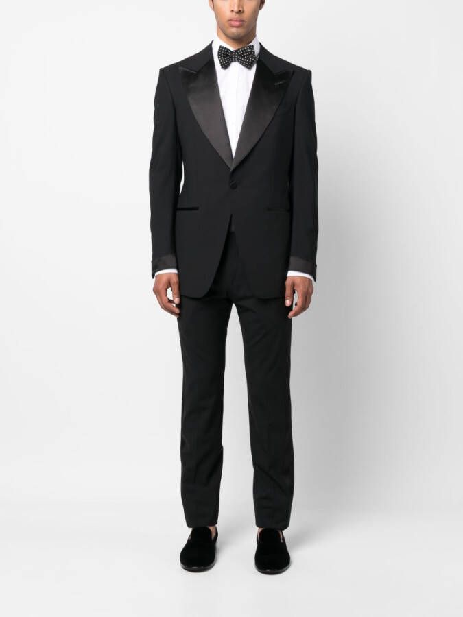 TOM FORD Pak met enkele rij knopen Zwart