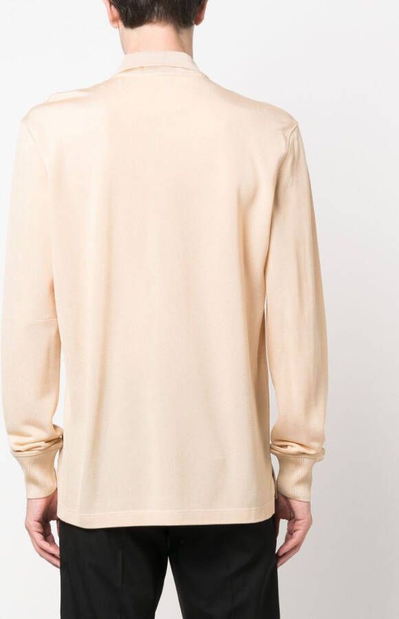 TOM FORD Poloshirt met lange mouwen Beige