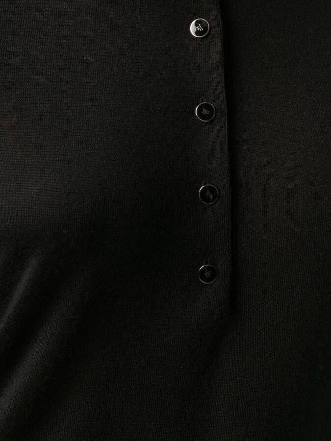TOM FORD Poloshirt met lange mouwen Zwart