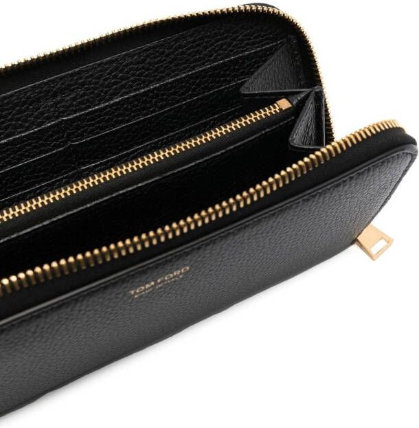 TOM FORD Portemonnee met logoprint Zwart