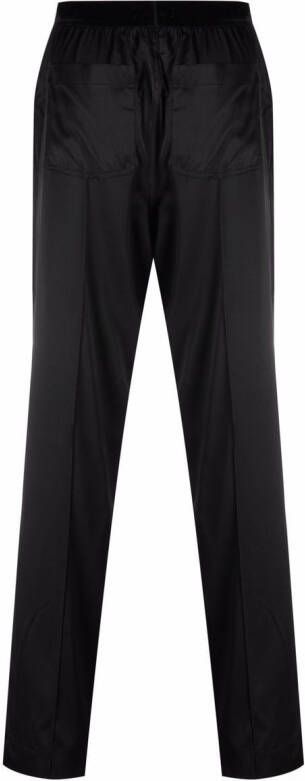 TOM FORD Pyjamabroek met logo tailleband Zwart