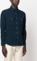 TOM FORD Ribfluwelen overhemd Blauw - Thumbnail 3