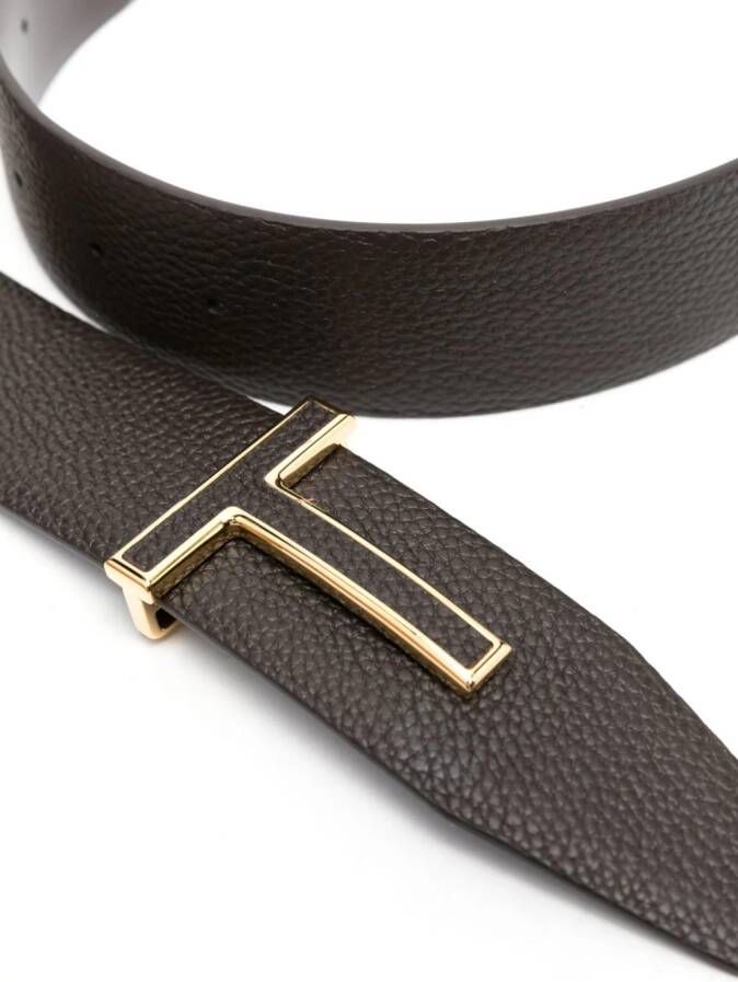 TOM FORD Riem met logogesp Bruin
