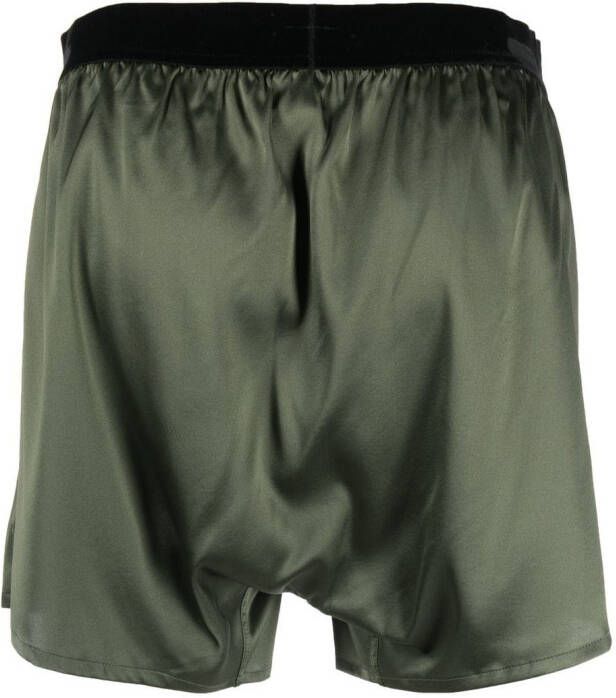 TOM FORD Satijnen boxershorts Groen