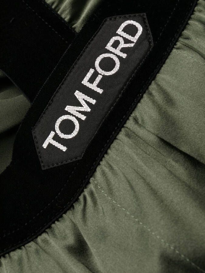 TOM FORD Satijnen boxershorts Groen