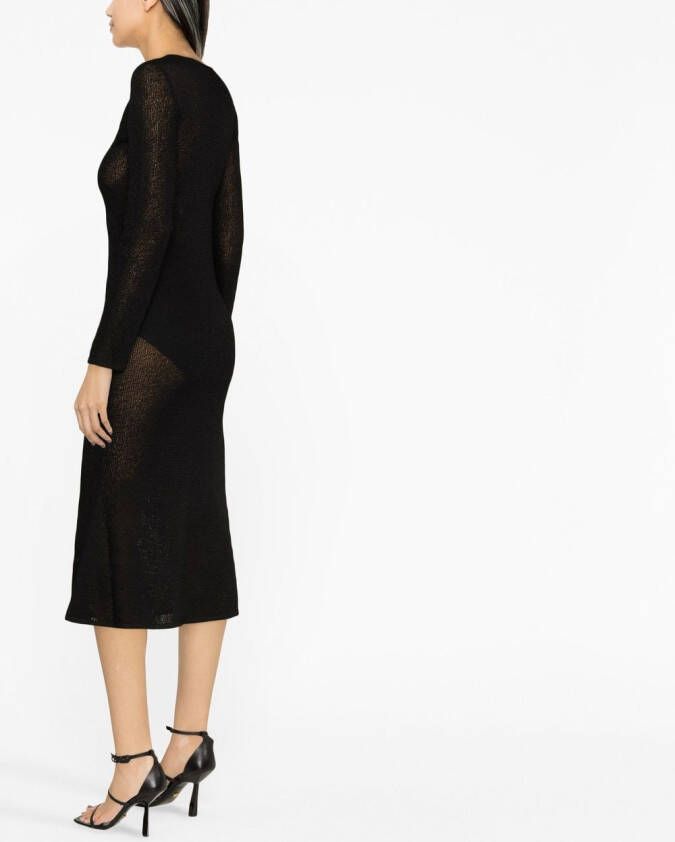TOM FORD Semi-doorzichtige jurk Zwart