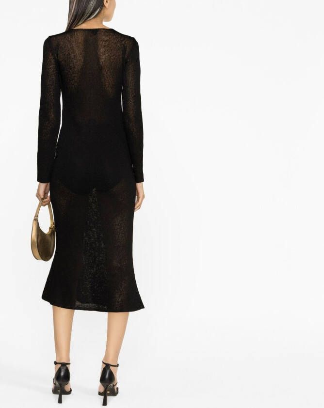 TOM FORD Semi-doorzichtige jurk Zwart