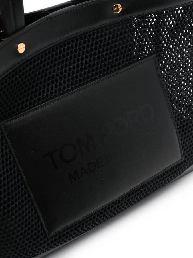 TOM FORD Semi-doorzichtige shopper Zwart