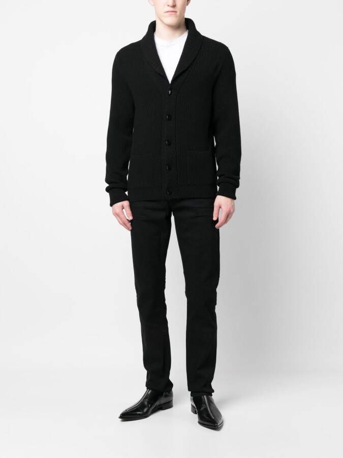 TOM FORD Vest met sjaalkraag Zwart