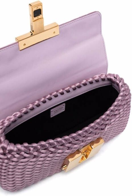 TOM FORD Shopper met logoplakkaat Paars