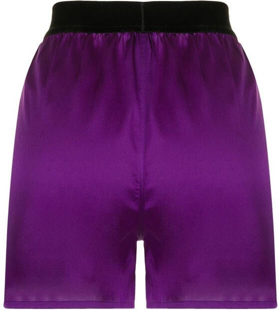 TOM FORD Shorts met logoband Paars