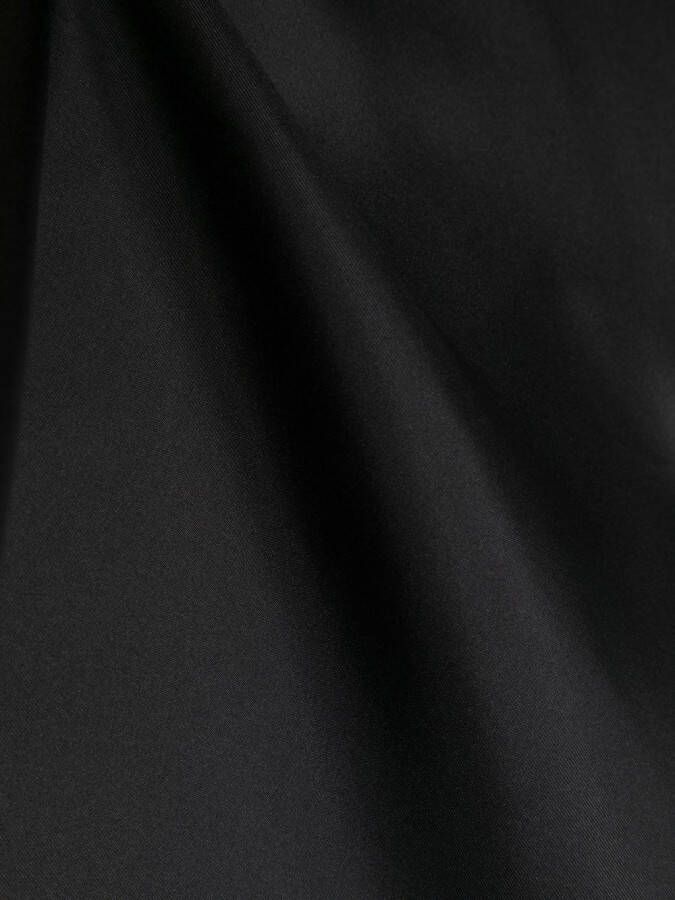 TOM FORD Zijden pochet met logoprint Zwart