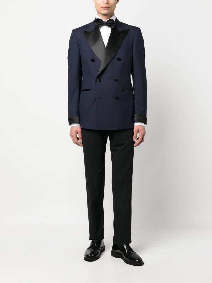 TOM FORD Blazer met dubbele rij knopen Blauw