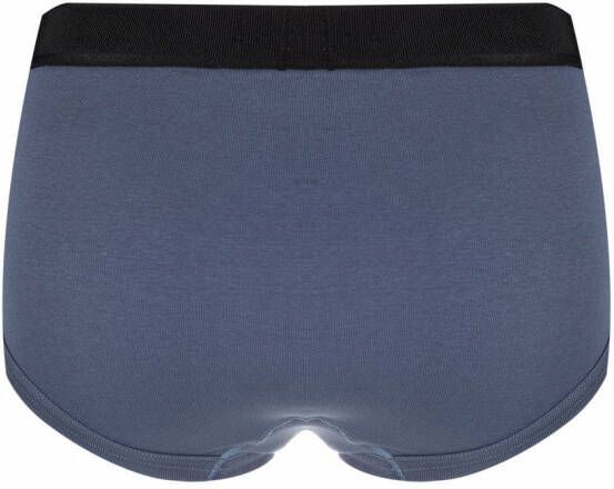 TOM FORD Slip met logo Blauw