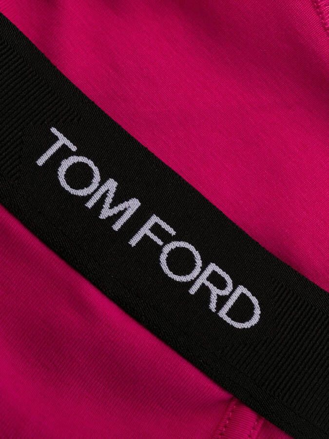 TOM FORD Slip met logo Roze
