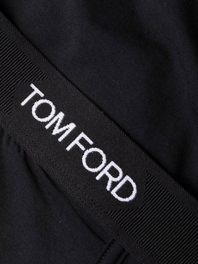TOM FORD Slip met logo tailleband Zwart