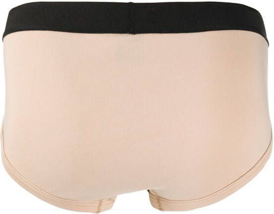 TOM FORD Slip met logoband Beige