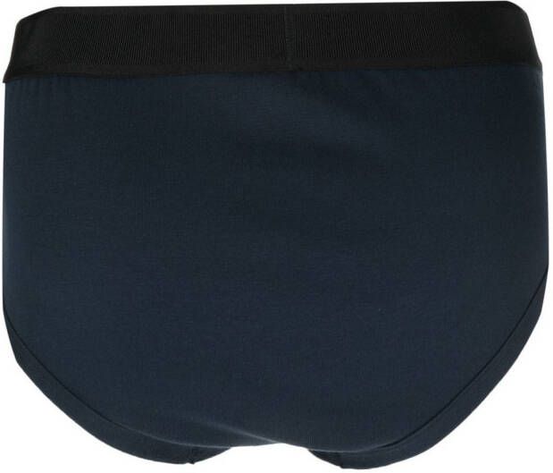 TOM FORD Slip met logoband Blauw